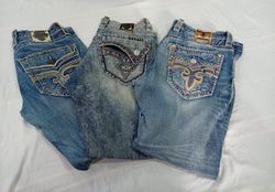 CR10795 Vintage Rock Revival Men’s Jeans