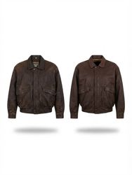 (FV-2462) A2 Style Bomber Leather Jackets