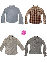 Y2K signature office shirts