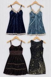 Velvet fashion dress