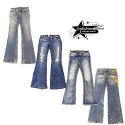 Y2k Unique Branded Jeans B2F-234
