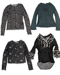 y2k vintage Women Printed Blouses and Printed T-Sh..