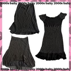 Polka dot edition mix: skirt & dresses-256