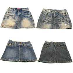 Y2k Denim Mini Skirts RE-3897