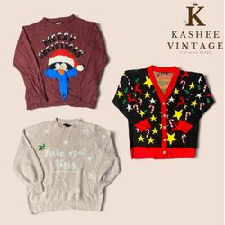 vintage christmas sweater