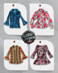 Y2K Office Blouse