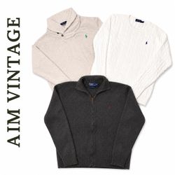Pulls en maille Ralph Lauren, à fermeture éclair, ..