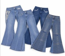 Jeans en denim flare Y2k (SV_015)