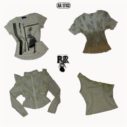 Y2k Soft Girl Aesthetic Mix Tops (AA-1743)
