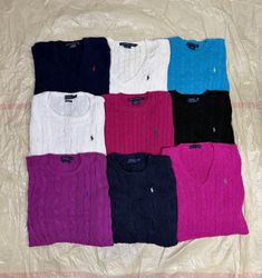 Polo cable knit sweater