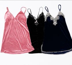 Velvet camisole dress