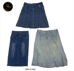 Women’s Vintage Y2K Denim long  Skirt – 90s Style ..