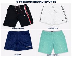 20 PCS Premium Branded Shorts Mix Bundle  CK, Quik..