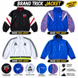 Mix branded track jacket
