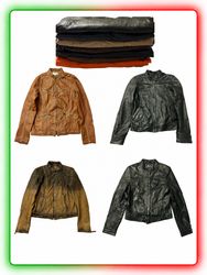 Zip Front Leather Biker Jackets