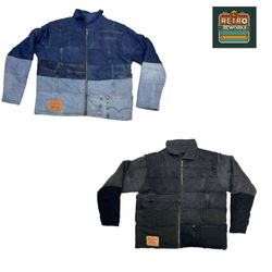 Upcycled Levi’s Denim Puffer Jacket
