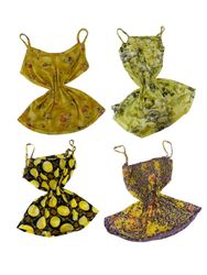 Y2K Grunge Green Cami Tops-ST-169