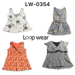 Y2K Whimsigoth Lace-Up & Paisley Tops