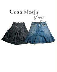 180726-10 Denim midi skirts 15 pcs