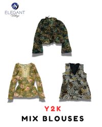 Y2K Mix Blouse - EV2085