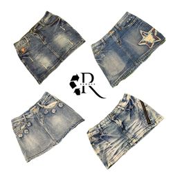 Y2K NYC IT GIRL GONNA MINI IN DENIM RW-2388