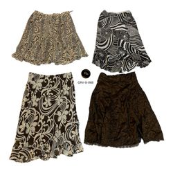 Women’s Straight Fit Poly Skirt – Premium Retro Fa..