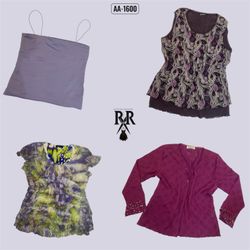 Y2k Purple Grunge Mix Tops (AA-1600)