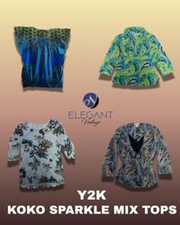 Y2K Koko Sparkle Mix Tops - EV1296