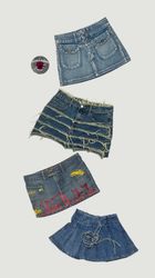 Y2k denim skirts WR2174