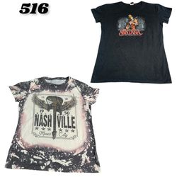 Music printed Baby Tees for women (brands) Santana..