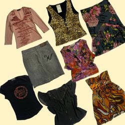 Morgan Printed Tops Denim Skirts Maxi Skirts