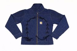 CR2046 Upcycled Carhartt Denim Lace-Up Jacket