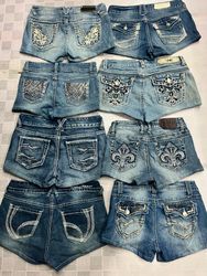 R723 Upcycled Ladies Embellished Sexy Shorts