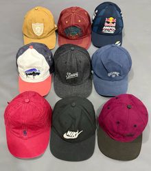 Branded caps.