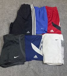 Nike Adidas shorts.