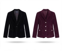 (FV-2788) Vintage Retro Blazers & Classic Tailored..