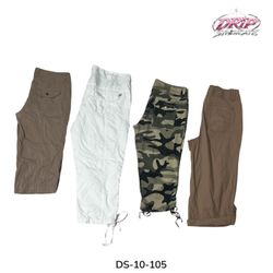 Y2K Streetwear Cargo Capri With Utility Vibes (DS-..