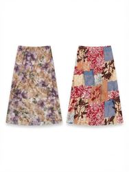 (FV-2170) Y2K Floral Midi & Maxi Skirts Bundle | F..
