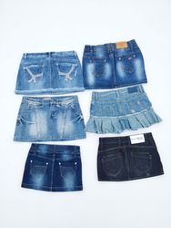 Vintage master denim mini skirts bundle (A-47)