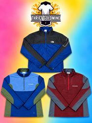 Premium columbia the north face fleece jacket