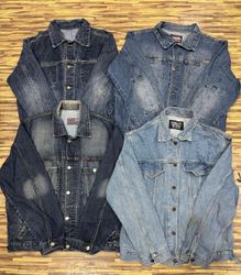Mix branded denim jackets