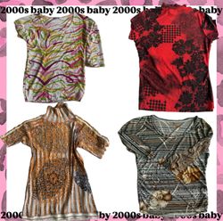 Y2k printed tops-290