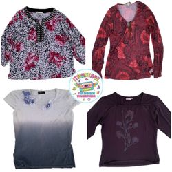 Floral & Paisley Y2K Printed Tops Edit | VR-418