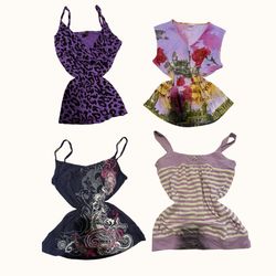 Y2K Fairy Purple Cami Tops - ST-110