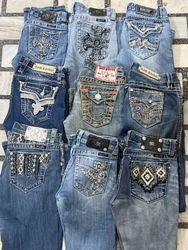 True religion , miss me , rock revival woman jeans..