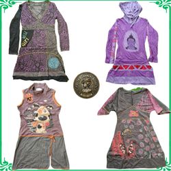 Y2K Vintage Ladies Long Sleeve Maxi Dresses Bundle..