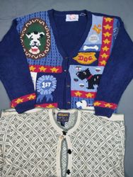 Y2K Printed Cardigan Sweaters