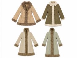 Faux Fur Trimmed Afghan Coats