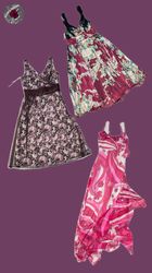 Y2k plum hues dresses WR2148