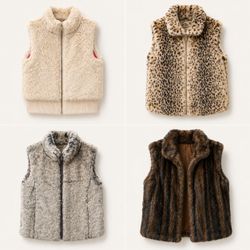 Y2k Wild Fur Vests